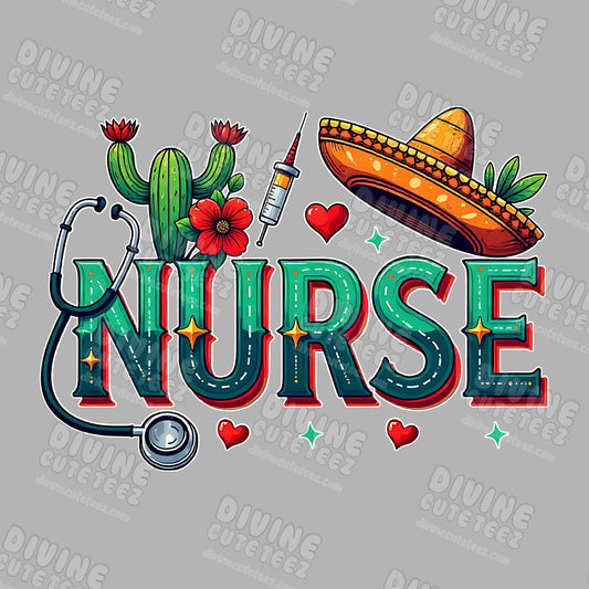 Fiesta Nurse DTF Transfer