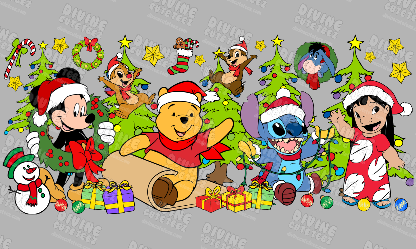 Disney Christmas 16oz UV-DTF Transfer