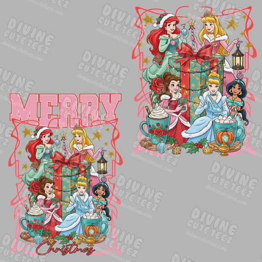 Princess Merry Christmas DTF Full Size Set