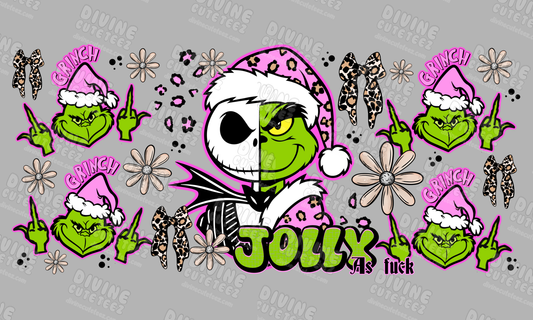 Grinch/Jack Jolly As Fuck 16oz UV-DTF Transfer