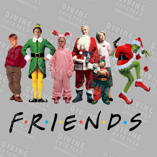 Christmas Friends DTF Transfer