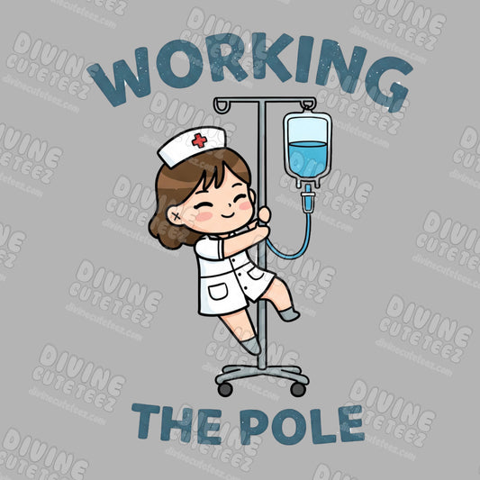 Working The Pole DTF Transfer