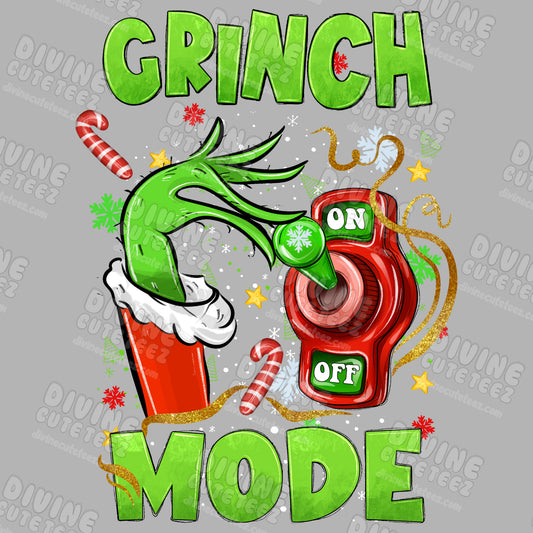 Grinch Mode Switch DTF Transfer