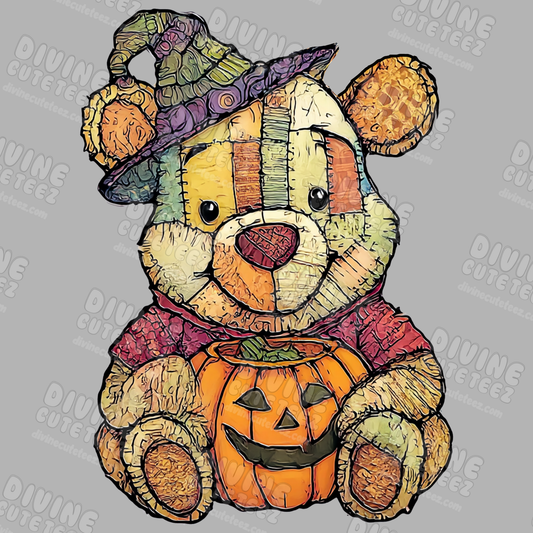 Patchy Winnie DTF Transfer