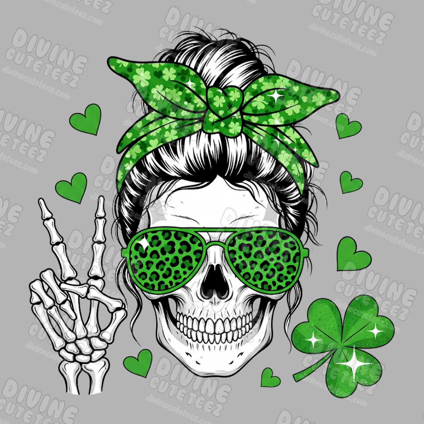 St Pattys Chick DTF Transfer