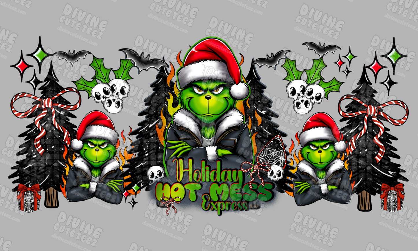 Holiday Hot Mess Express 16oz UV-DTF Transfer