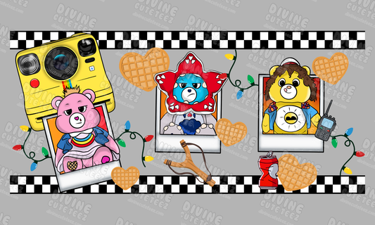 Strange Bears Poloroid 16oz UV-DTF Transfer