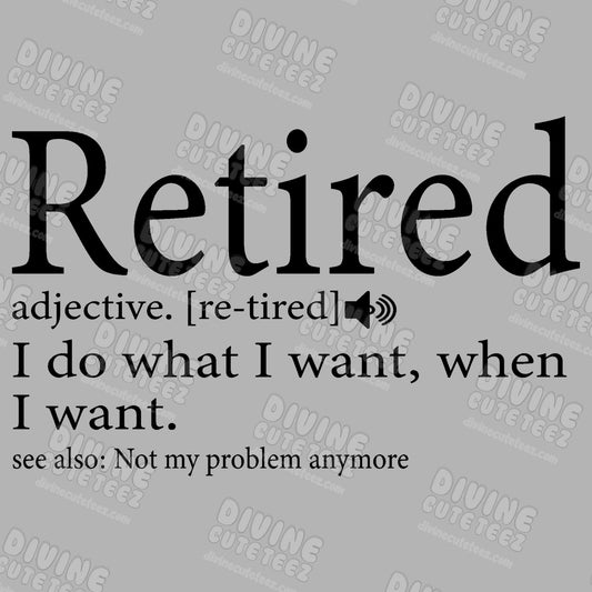 Retired Adj. DTF Transfer