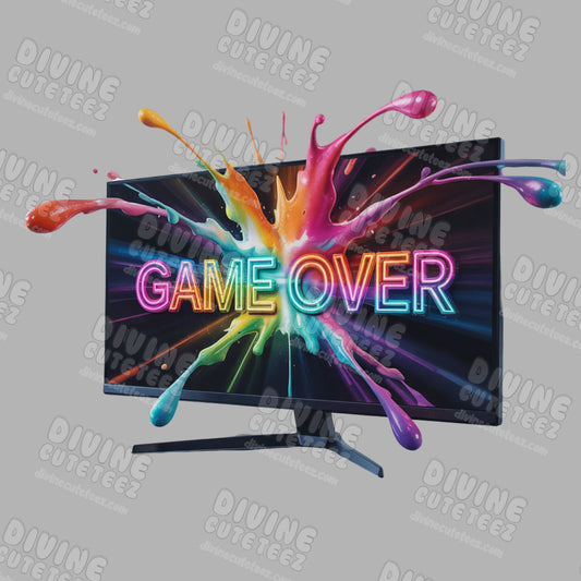 Game Over DTF Transfer