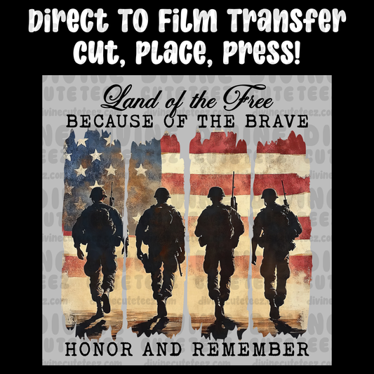 Land Of The Free Because Of The Brave