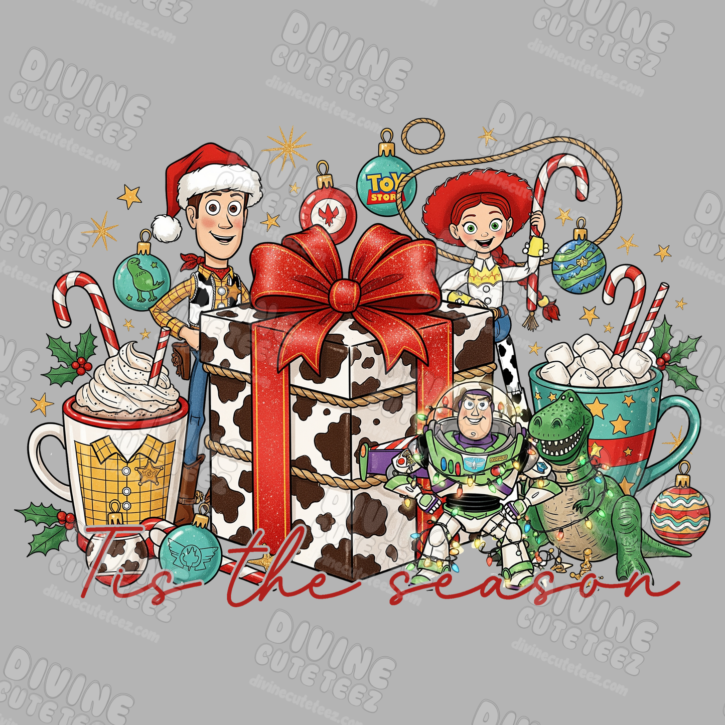 Toy Story Christmas DTF Transfer