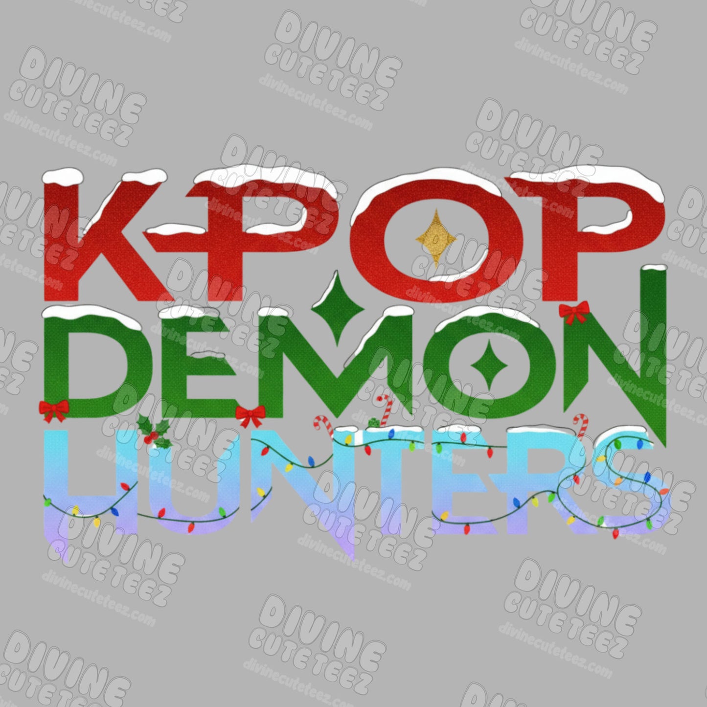 KPop Christmas Colors DTF Transfer