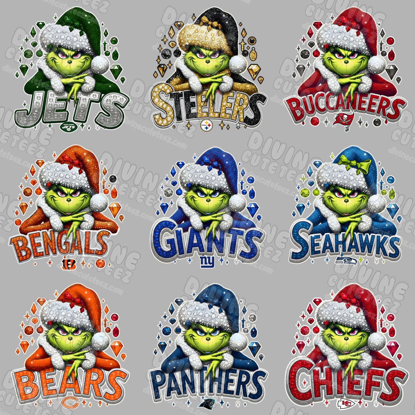 NFL Teams Grinch DTF Transfer