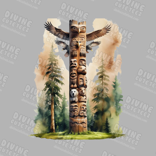 Totem Scene DTF Transfer