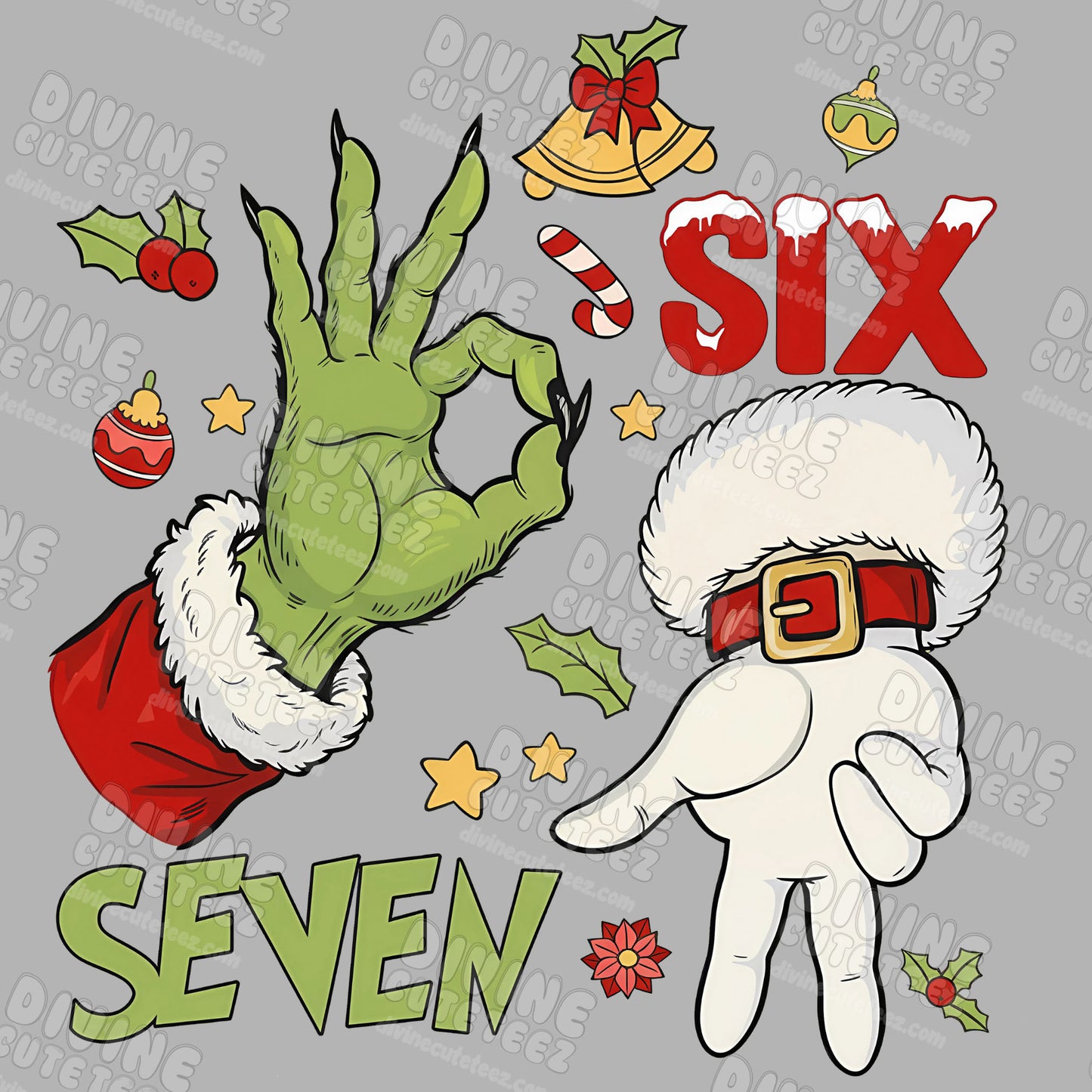 Christmas Six Seven DTF Transfer