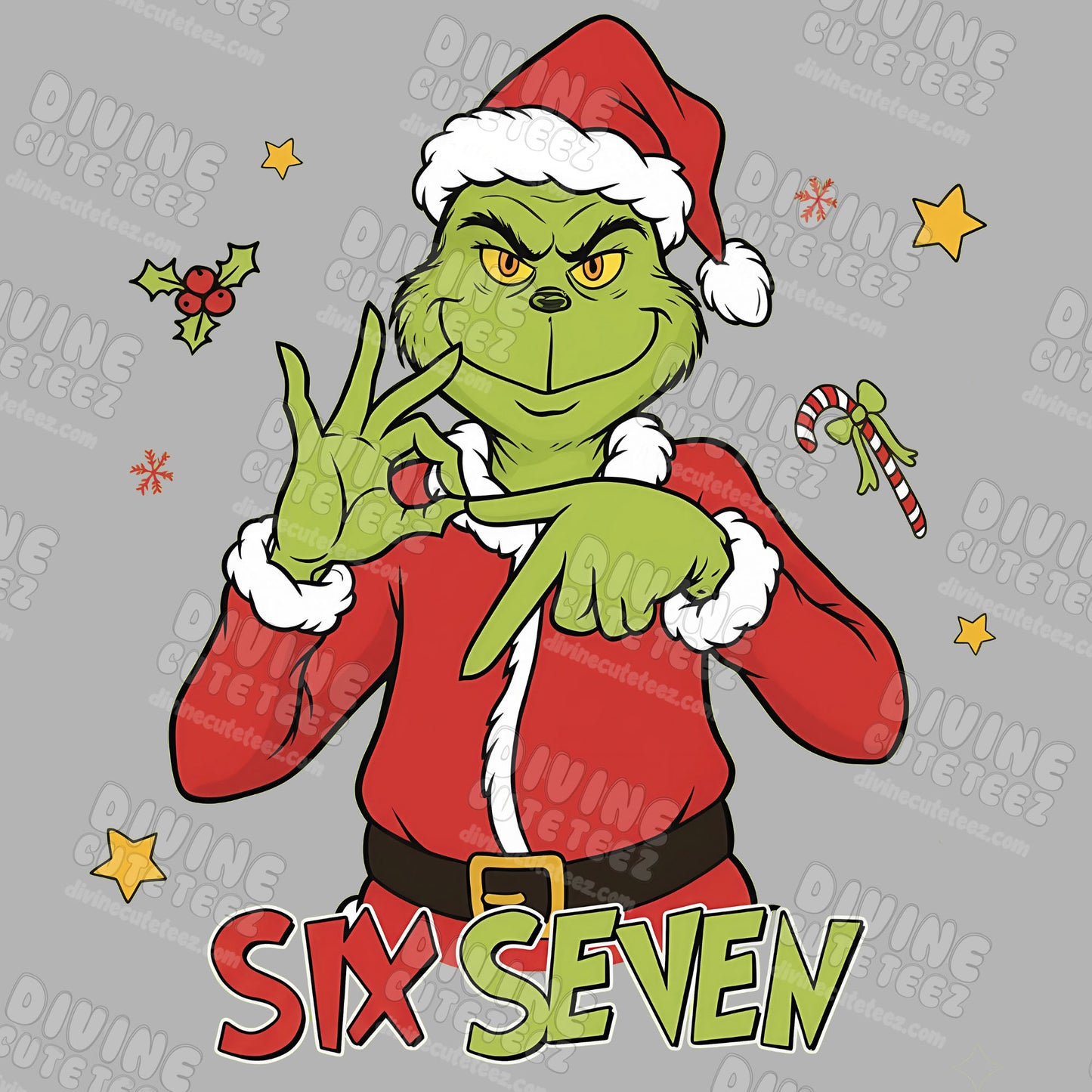 Christmas Six Seven DTF Transfer