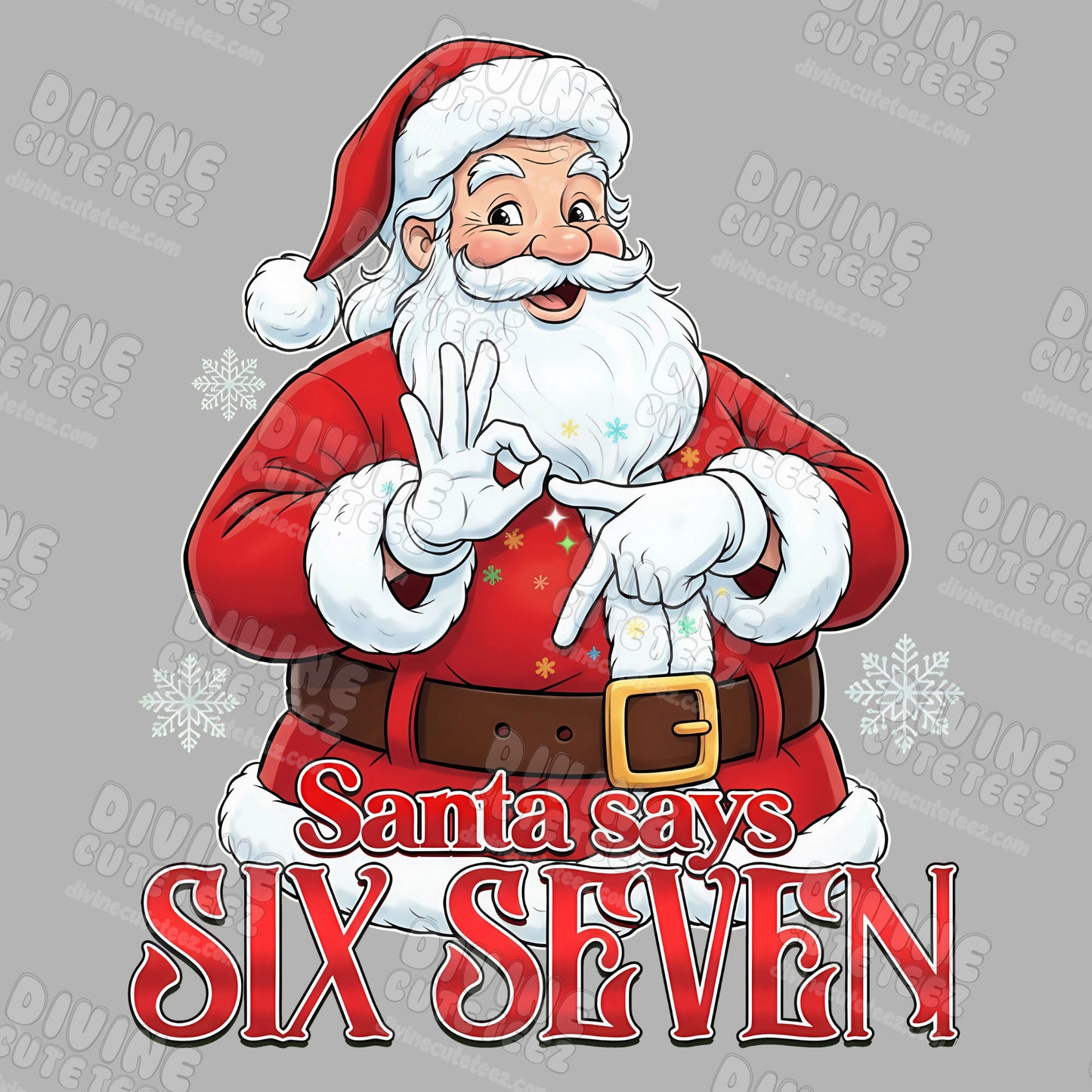 Christmas Six Seven DTF Transfer