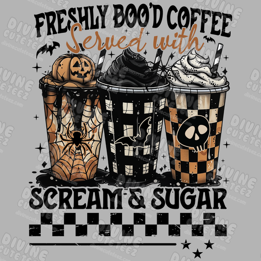 Freshly Boo'd Coffee DTF Transfer