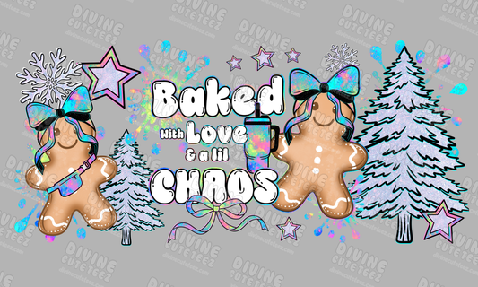 Baked With Love & A Lil Chaos 16oz UV-DTF Transfer