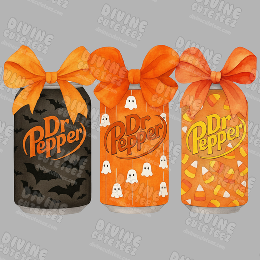 Halloween Dr. Pepper DTF Transfer