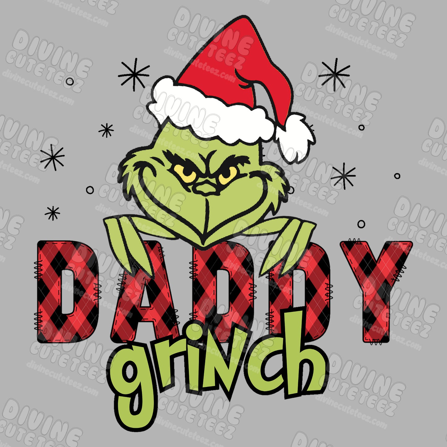 Family Grinch DTF Transfer