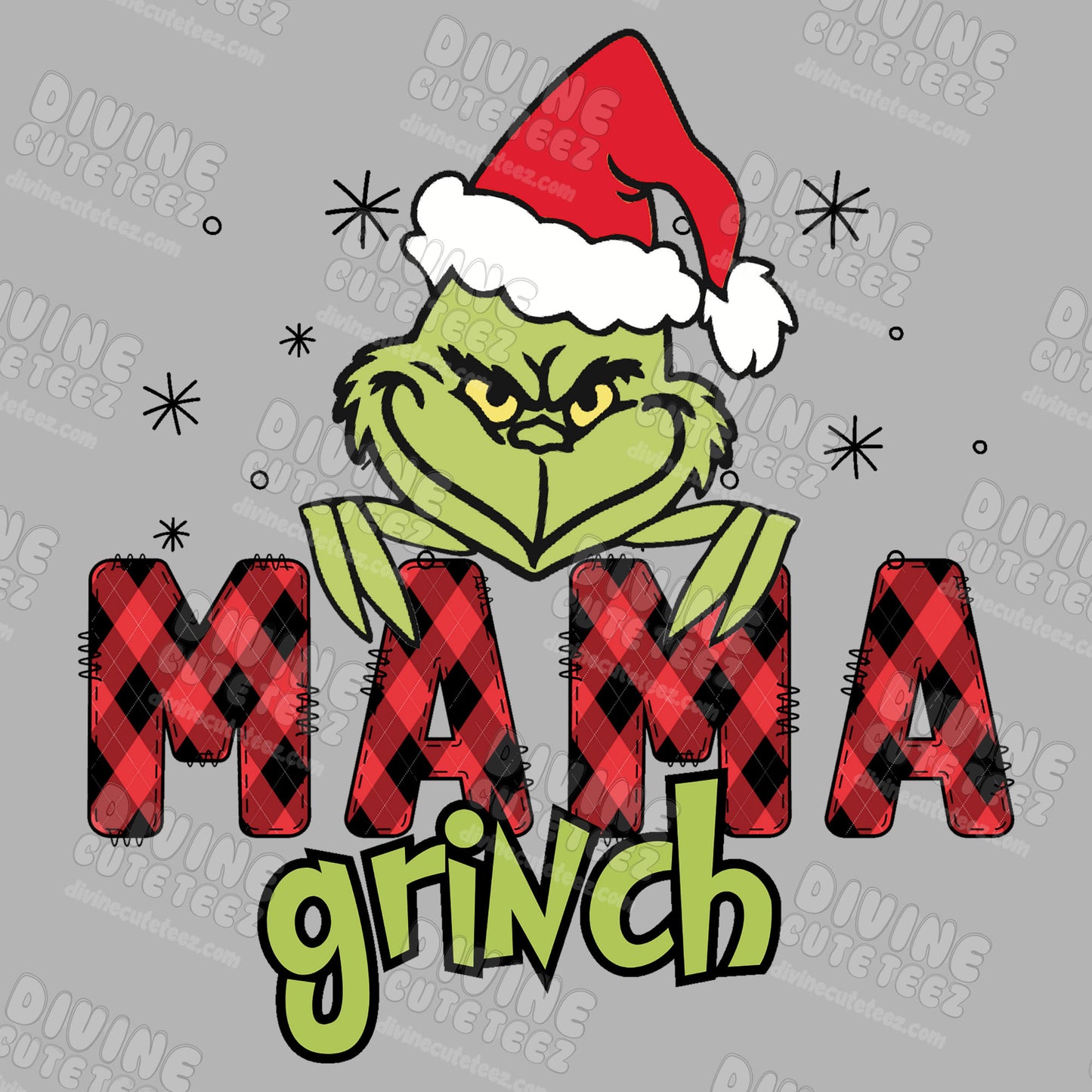 Family Grinch DTF Transfer