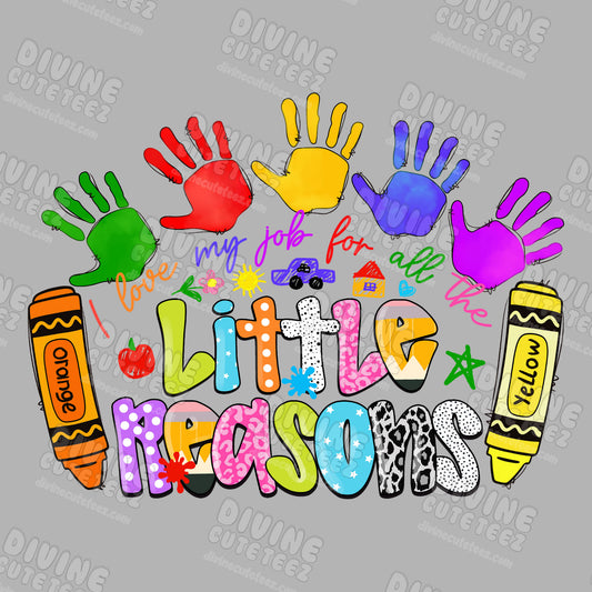 Teacher Little Reasons DTF Transfer