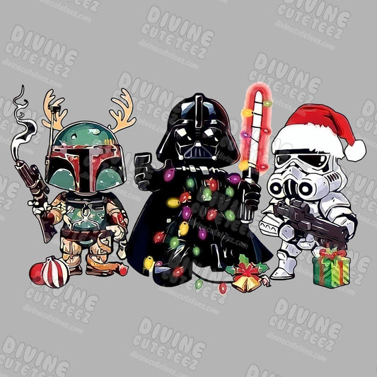 Star Wars Christmas DTF Transfer