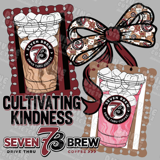"Cultivating Kindness" 7 Brew DTF Transfer