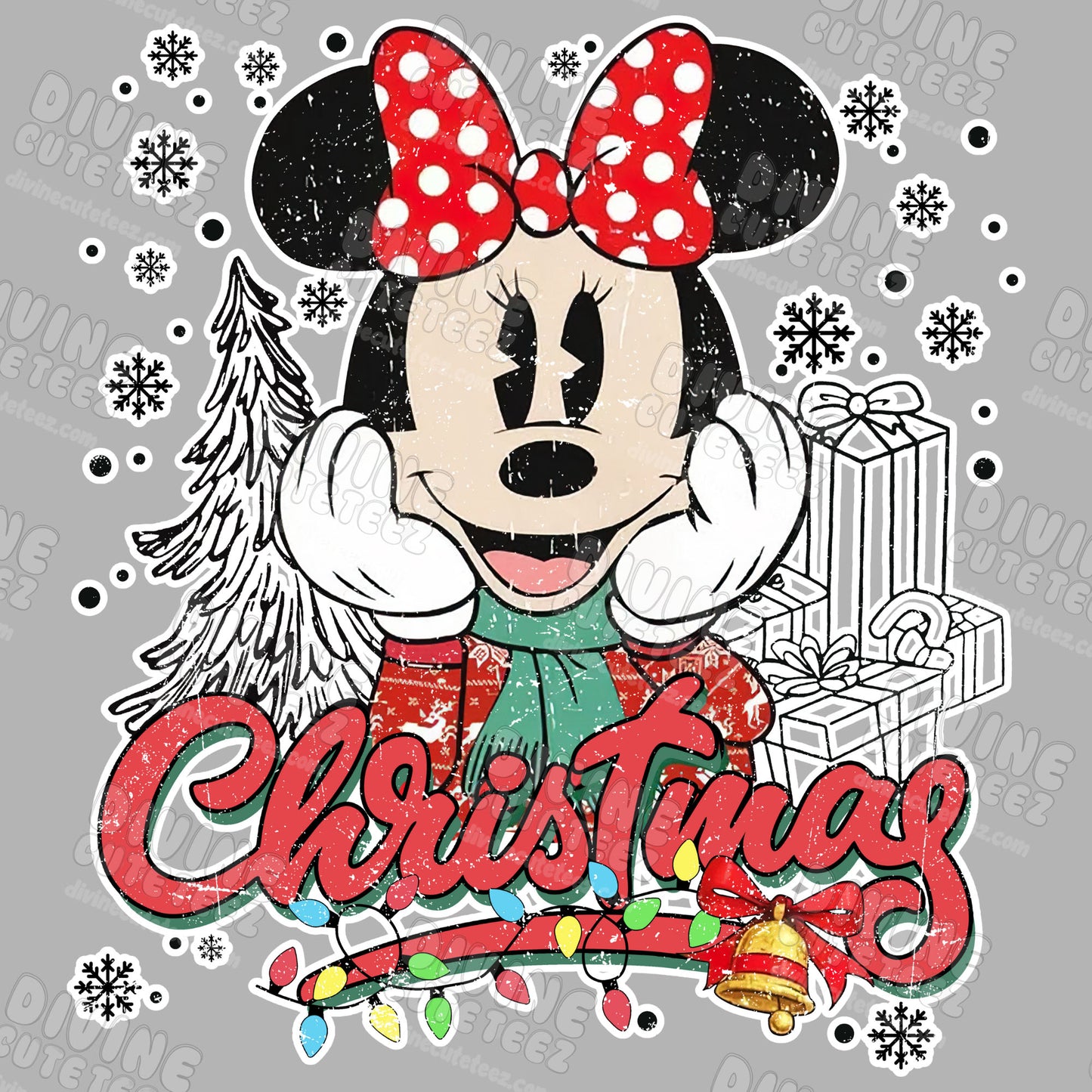 Mickey/Minnie Christmas DTF Transfer