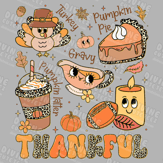 Thankful Dinner Collage DTF Transfer