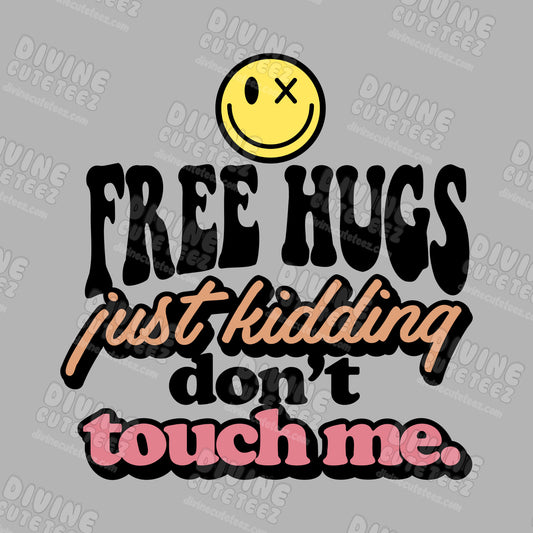 Free Hugs DTF Transfer
