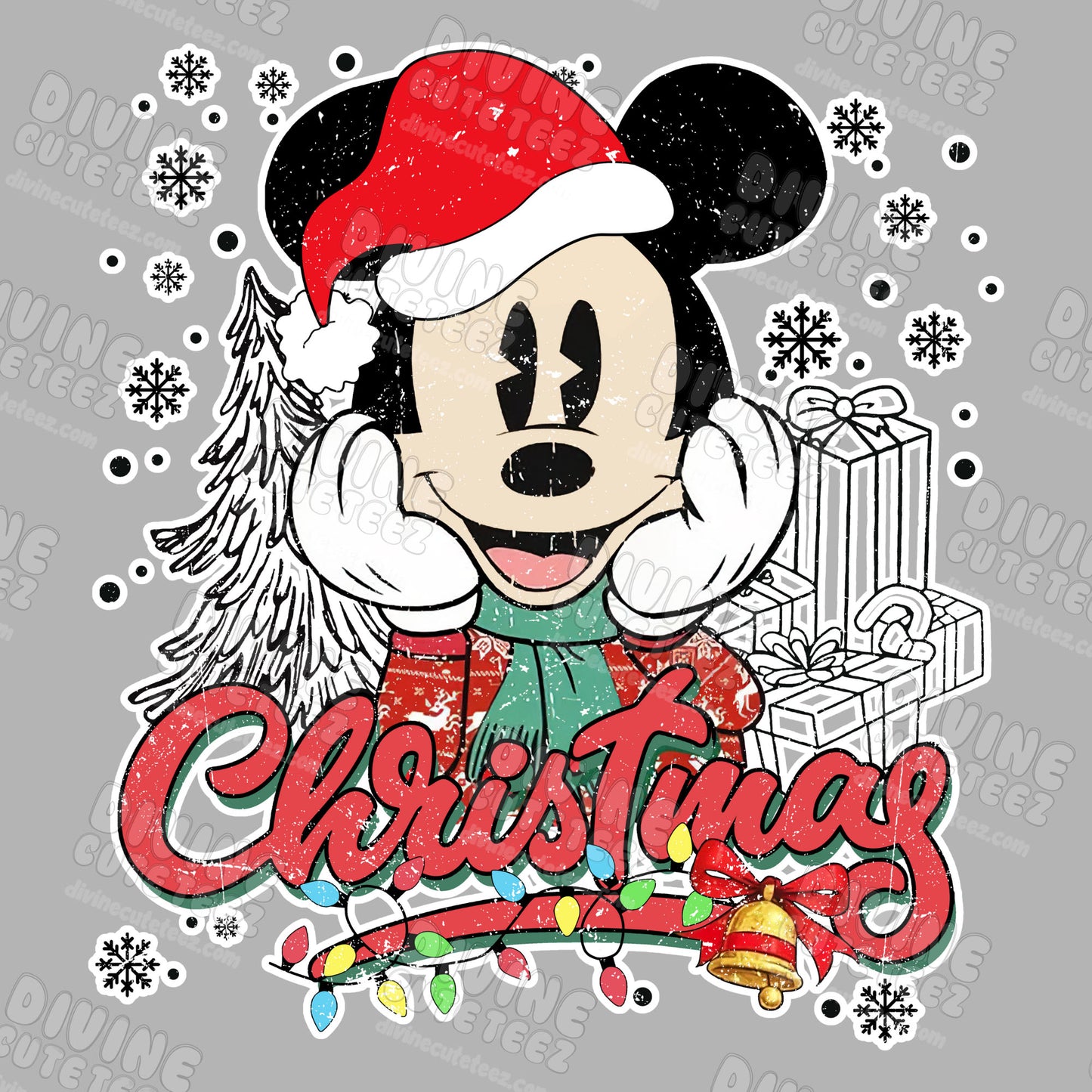Mickey/Minnie Christmas DTF Transfer