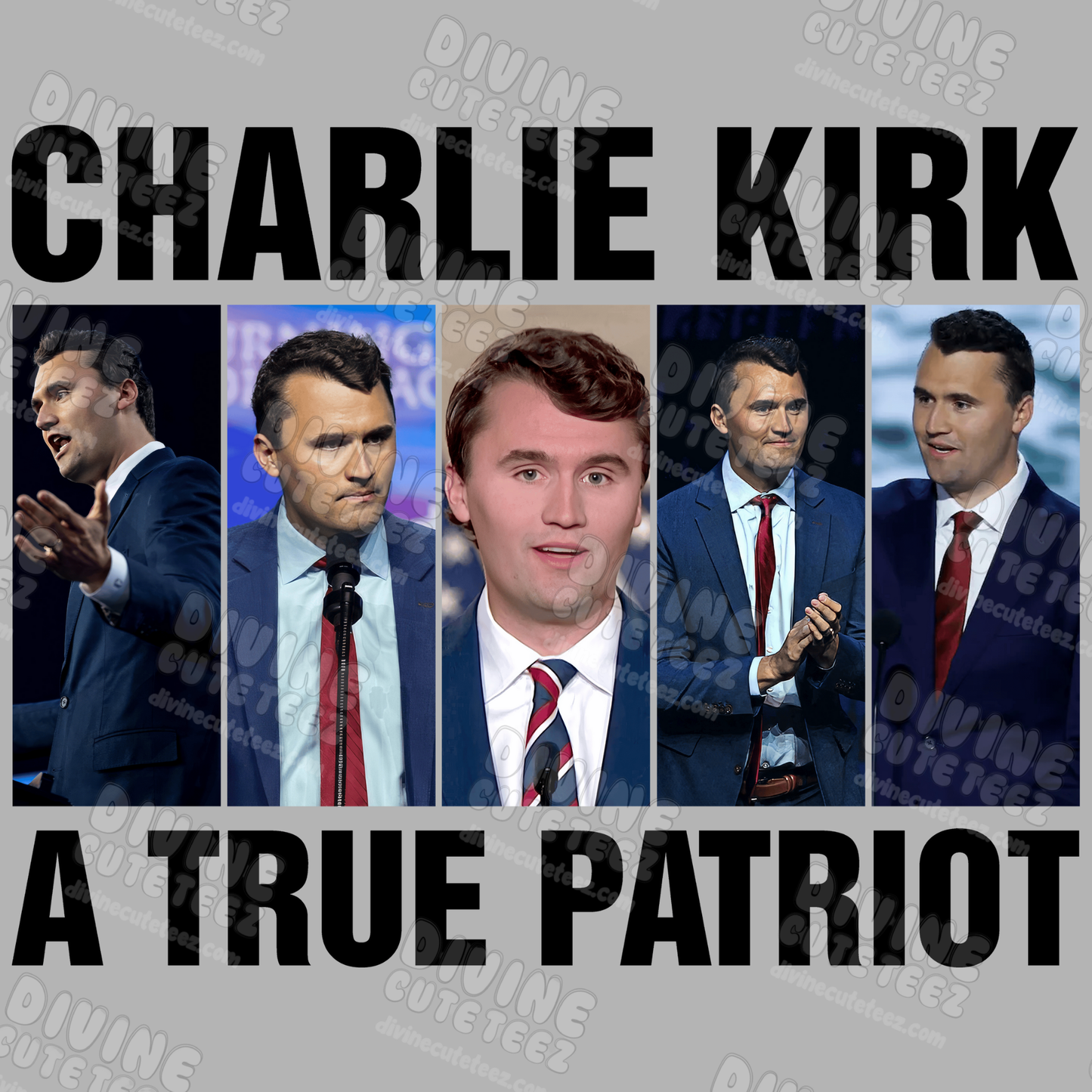 Charlie Kirk A True Patriot DTF Transfer