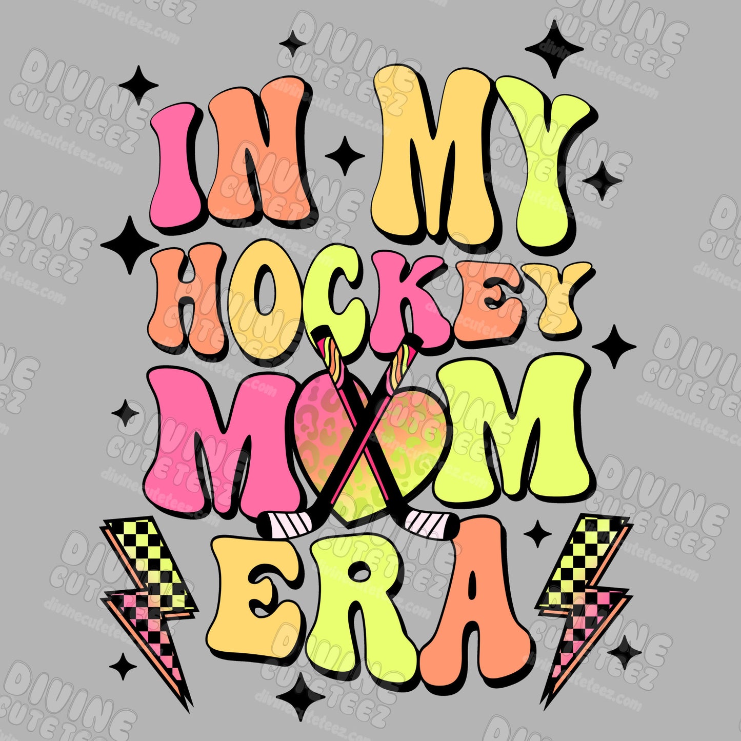 In My Hockey Mom Era DTF Transfer