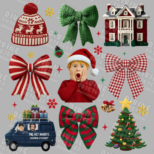 Home Alone Collage DTF Transfer