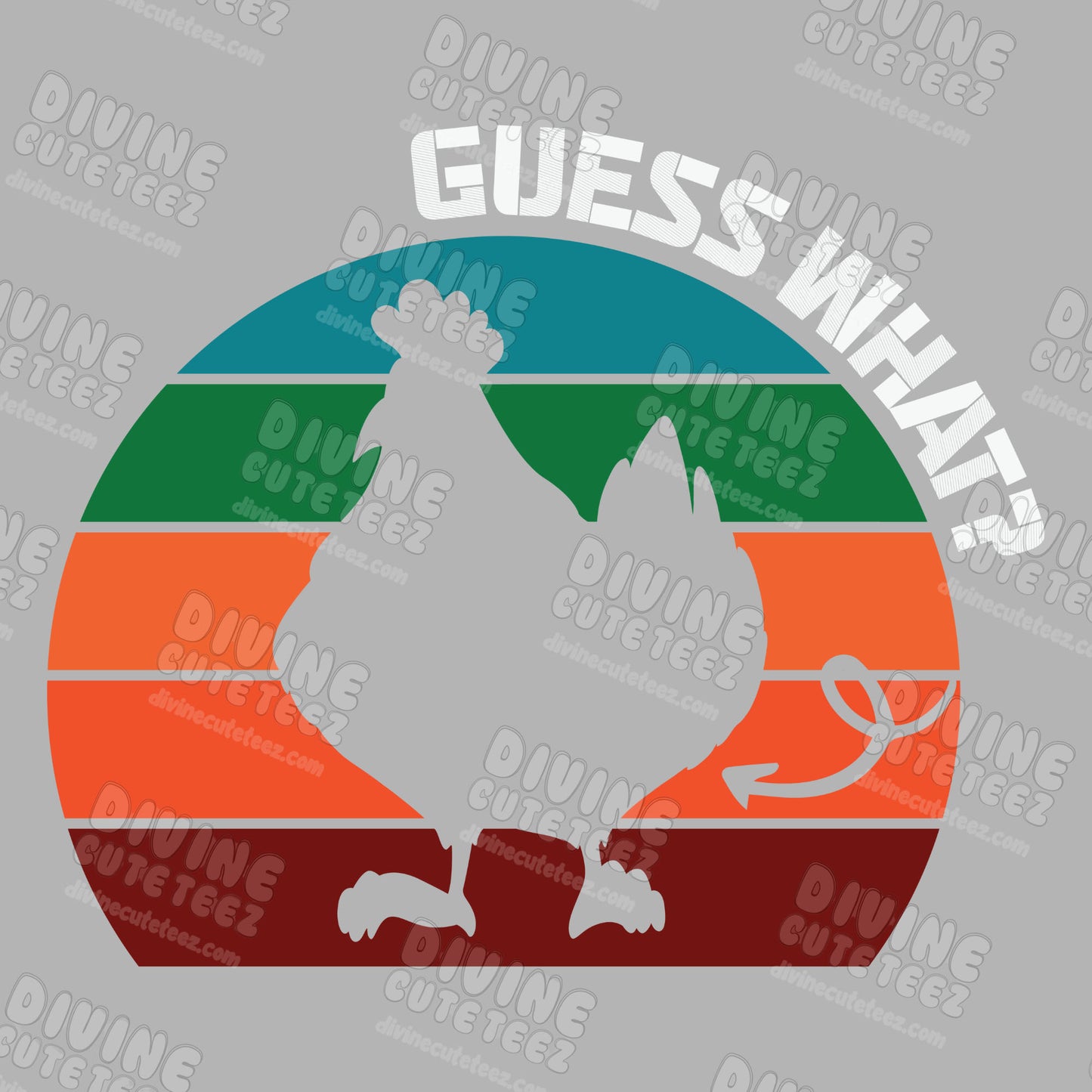 Chicken Butt DTF Transfer