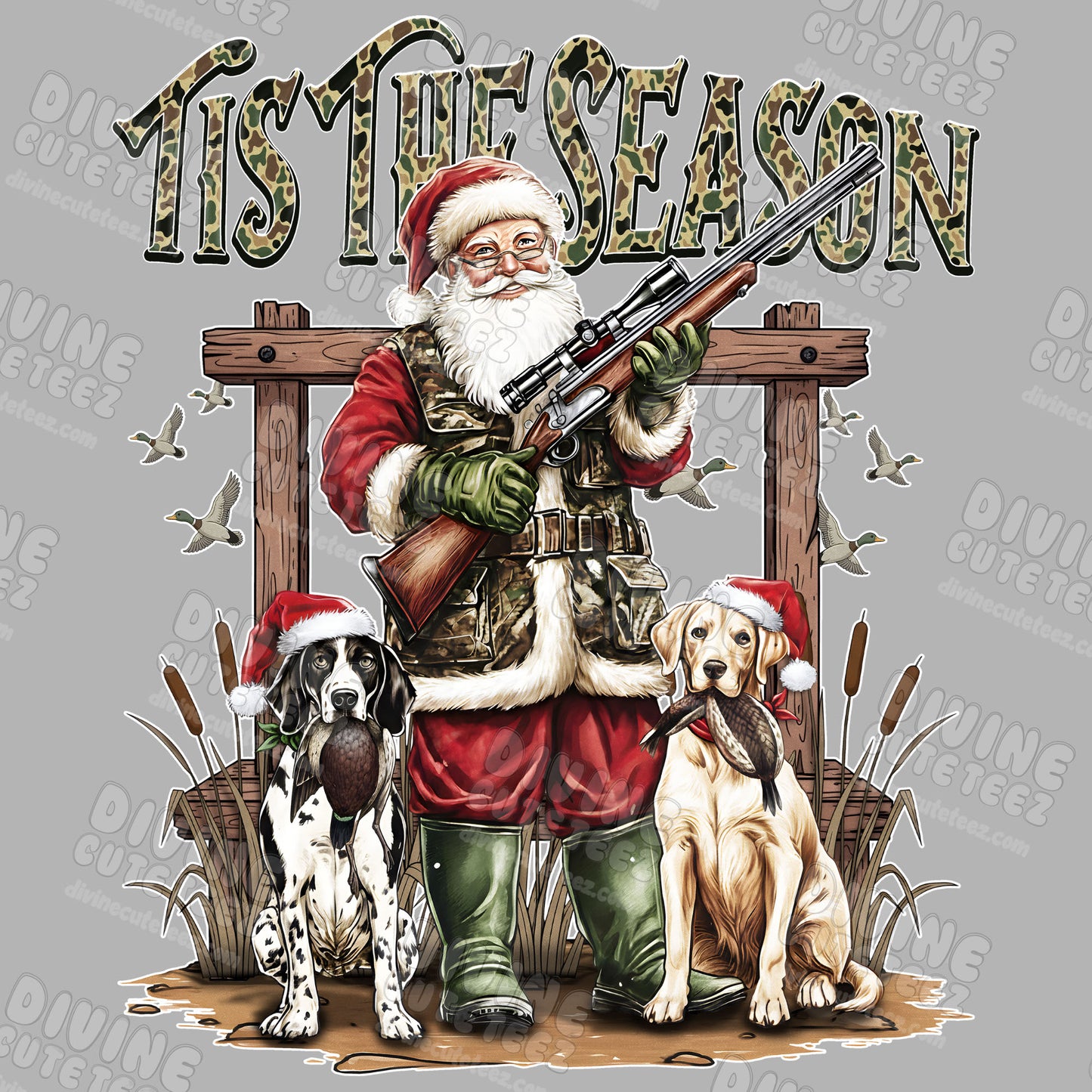 Hunting Santa Season DTF Transfer