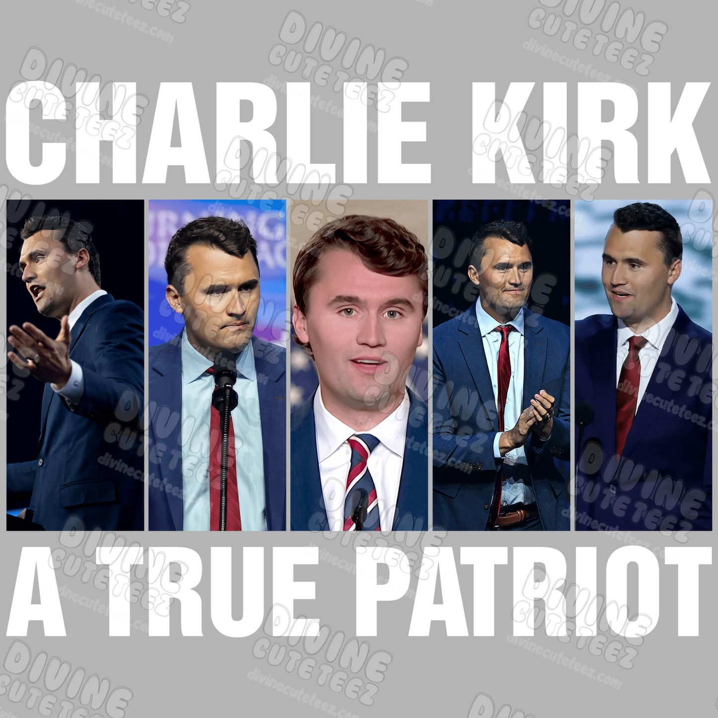 Charlie Kirk A True Patriot DTF Transfer
