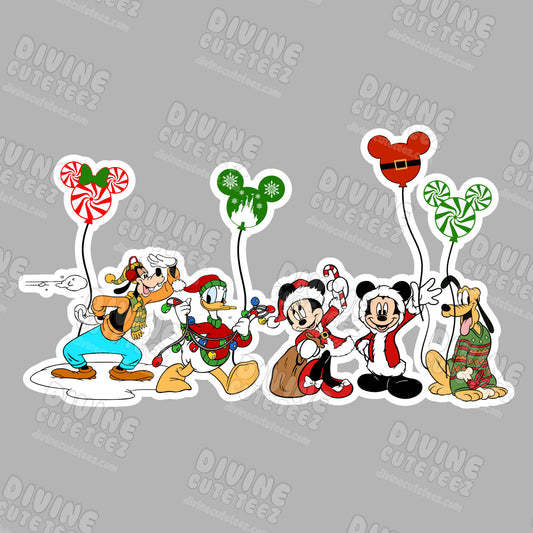 Mickey Mouse Balloons DTF Transfer