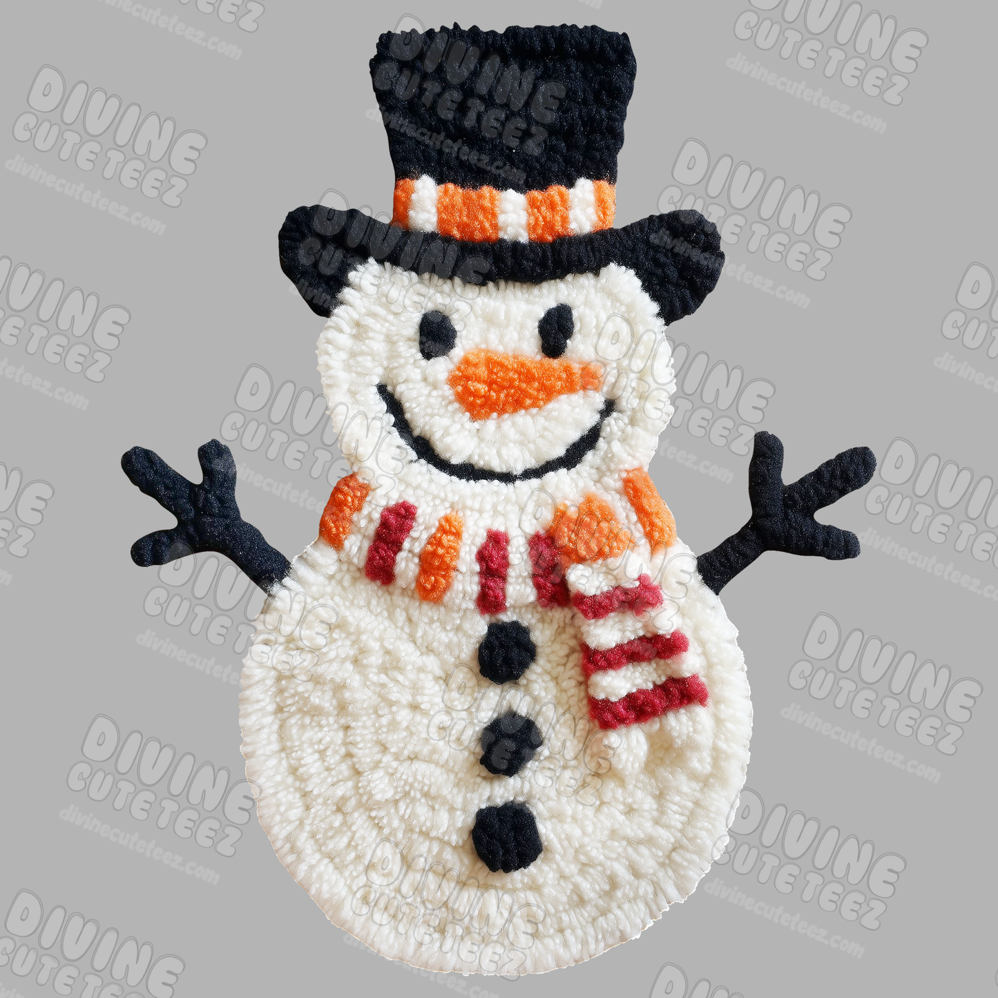 Yarn Snowman DTF Transfer