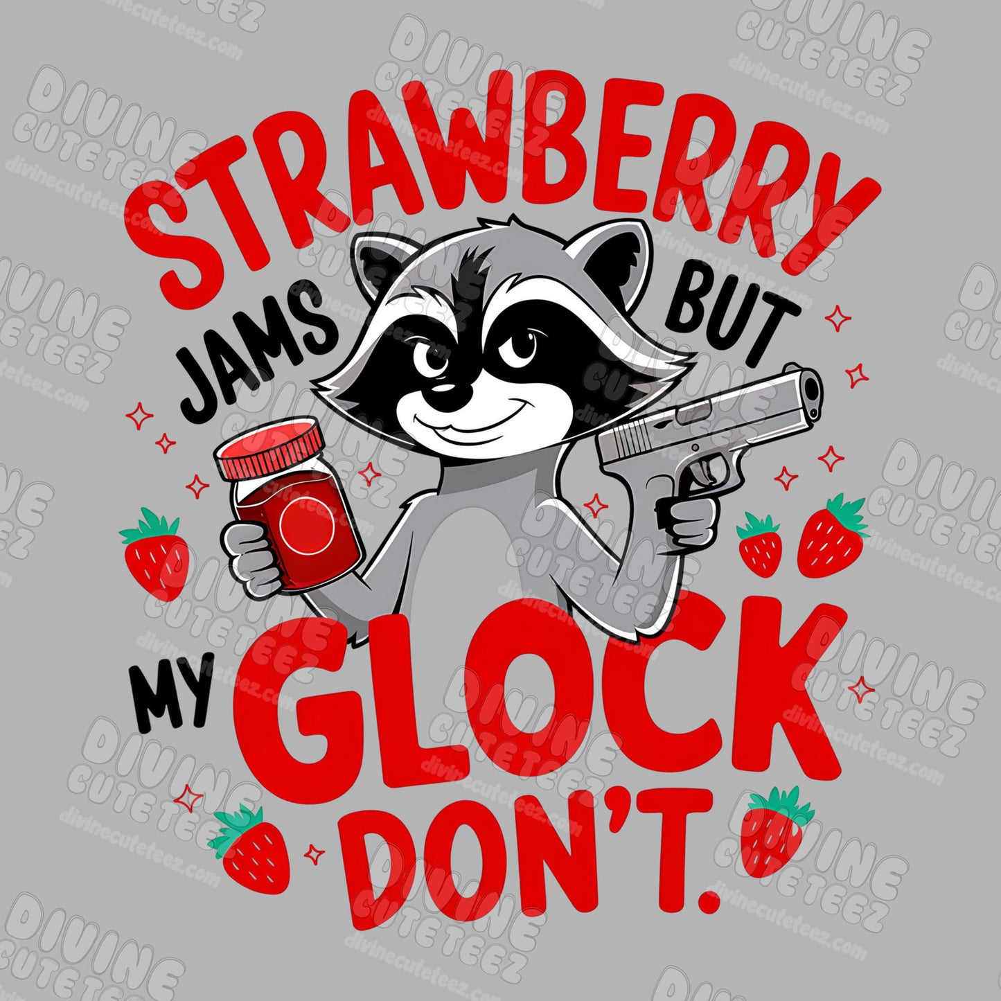 Strawberry Jams DTF Transfer