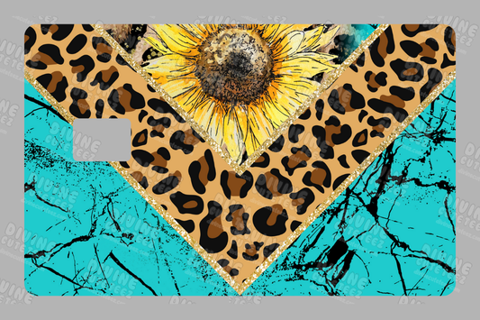 Sunflower Marble Card Skin UV-DTF