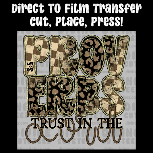Proverbs Trust In The Lord