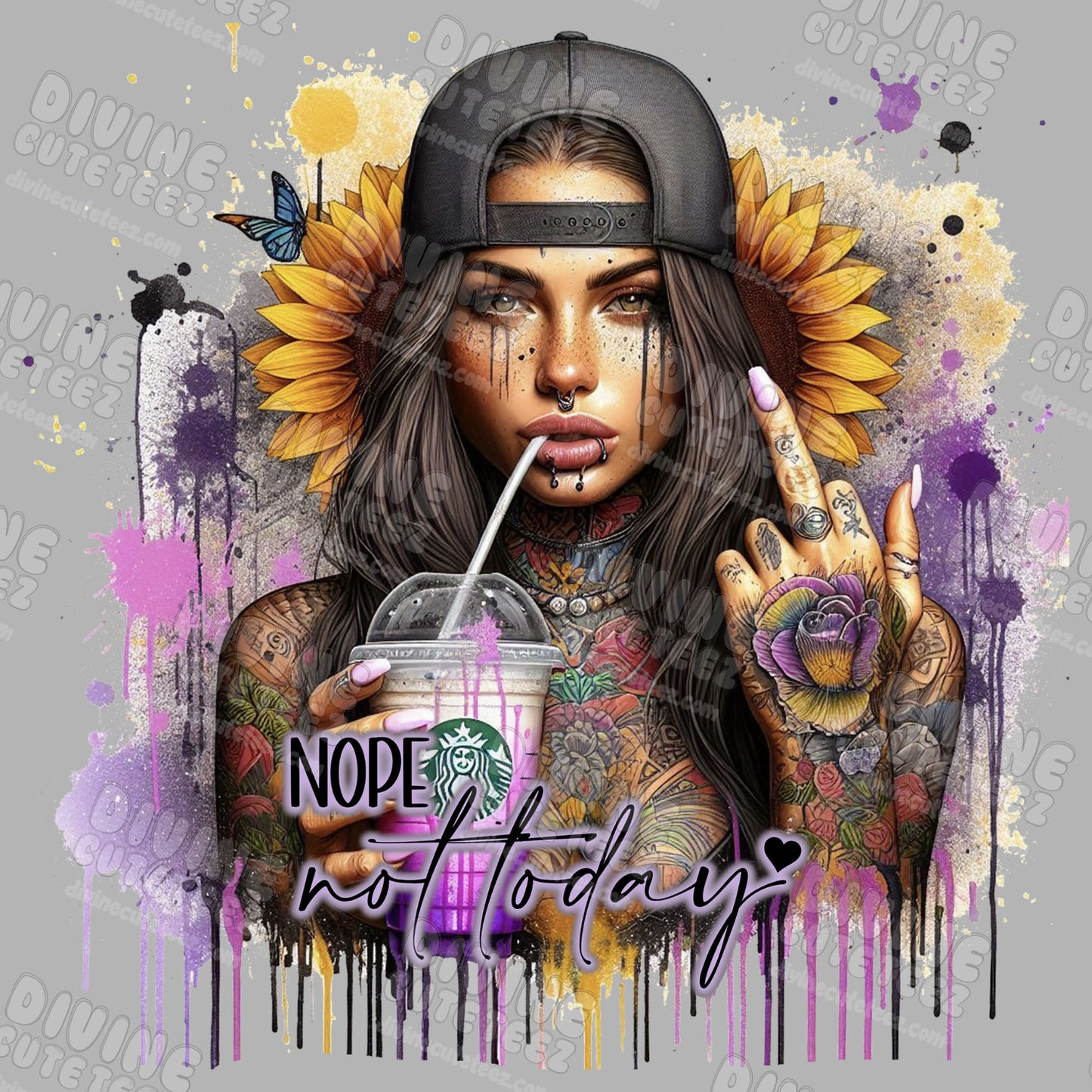 Nope Not Today DTF Transfer