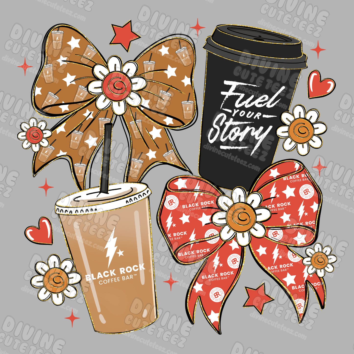 Black Rock Coffee DTF Transfer