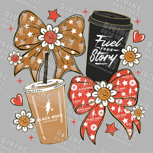 Black Rock Coffee DTF Transfer