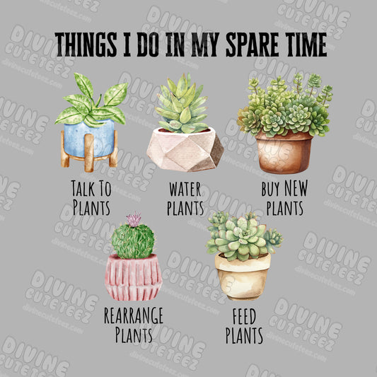 In My Spare Time DTF Transfer