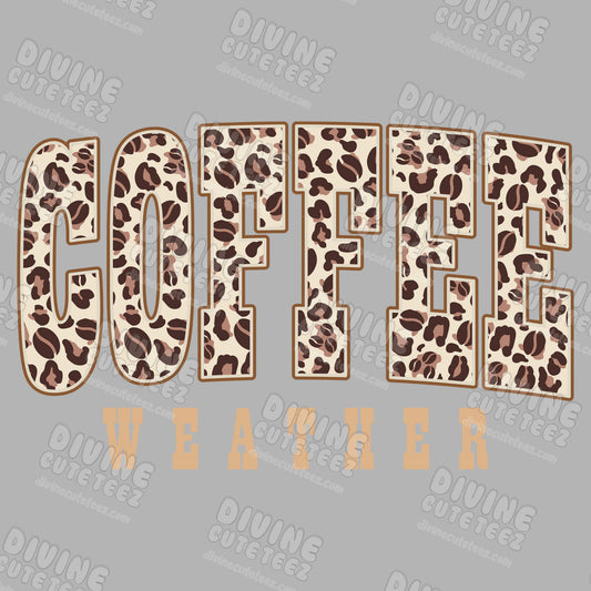 Cheetah Coffee Weather DTF Transfer
