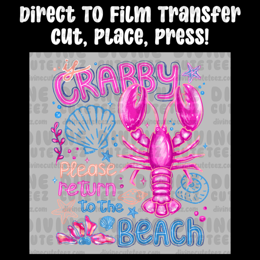 Crabby Please Return To The Beach